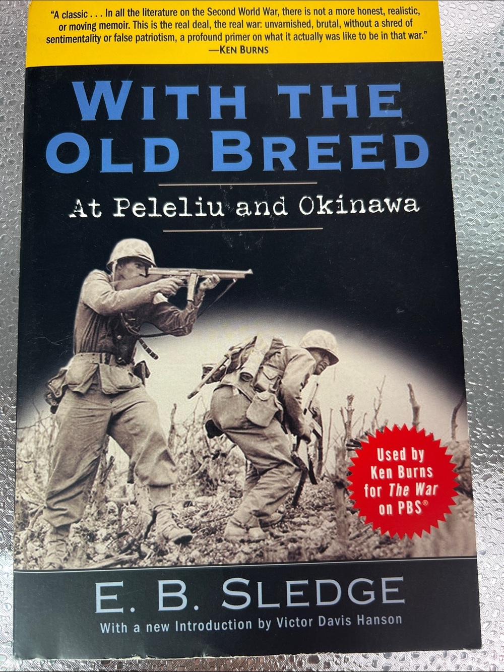 With the Old Breed: At Peleliu and Okinawa - Black and Blue Cover